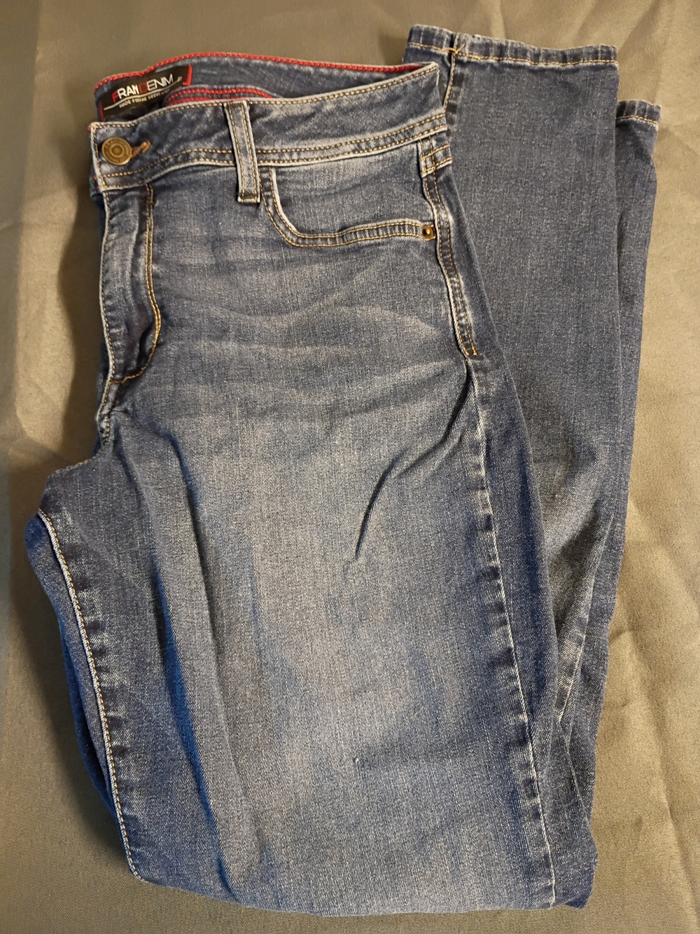 Fran Denim Women’s Mid-Rise Blue Denim Jeans